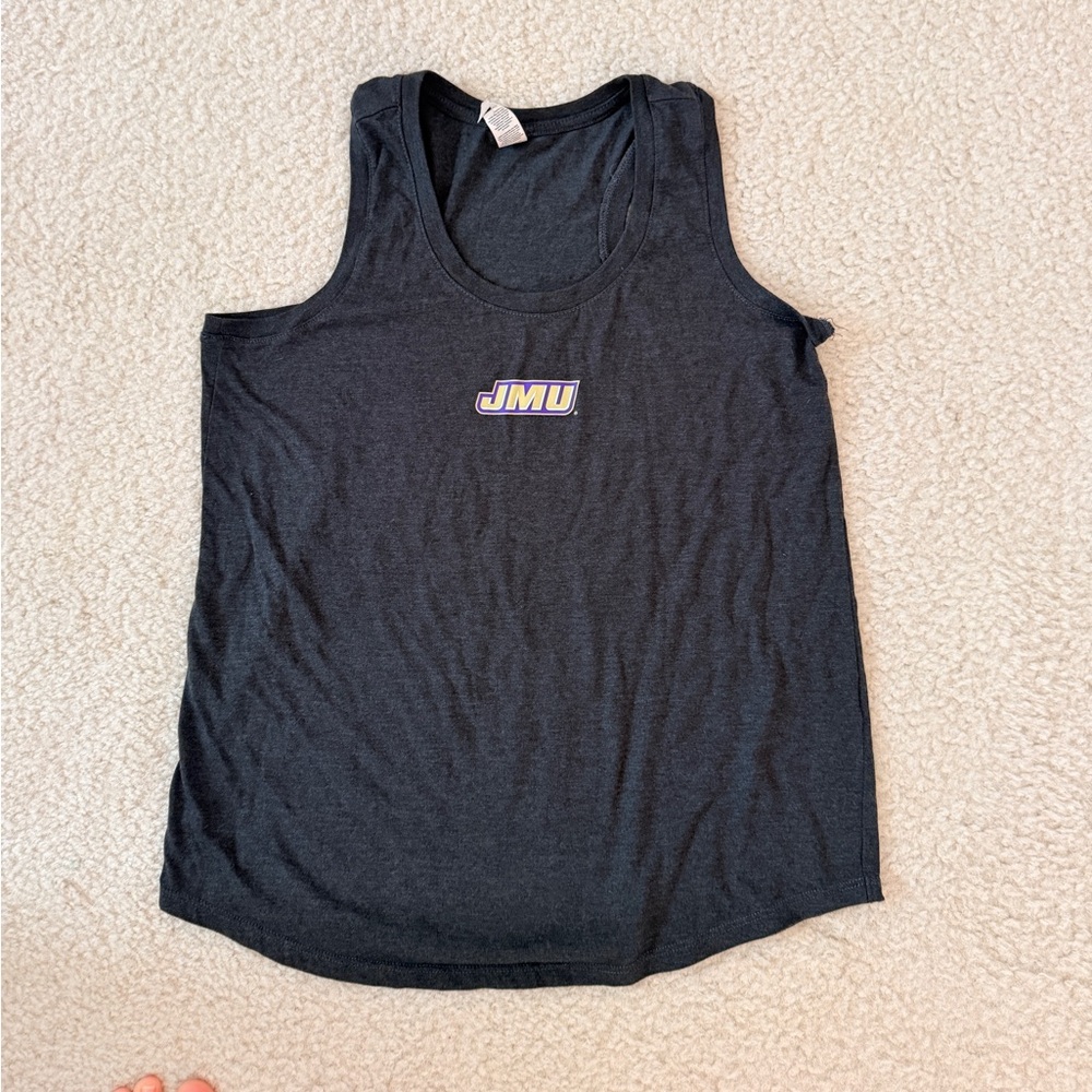 Dark gray JMU tank top